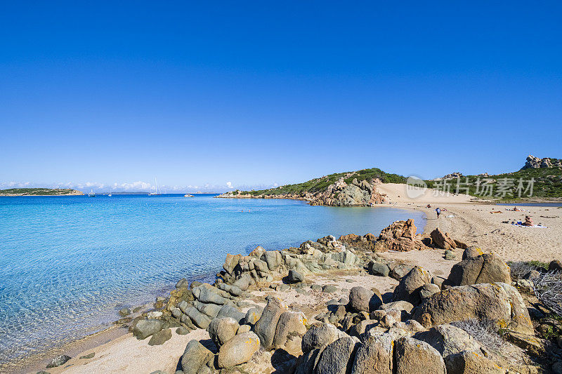 Monti d'à Rena Beach, one of the naturalistic treasures of La Maddalena Island - Sardinia